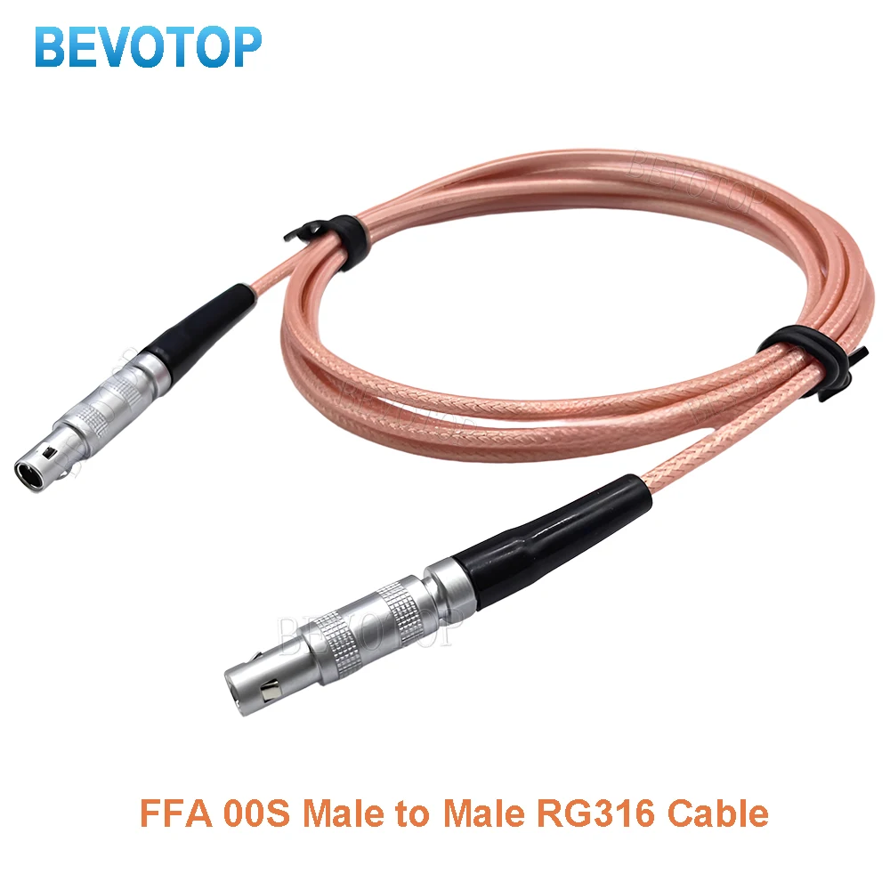 1PCS RG316 FFA 00S C5 Male to FFA 00S C5 Male Ultrasonic Flaw Detector Connector Wire High Quality Cable Terminals 15CM ~ 20M