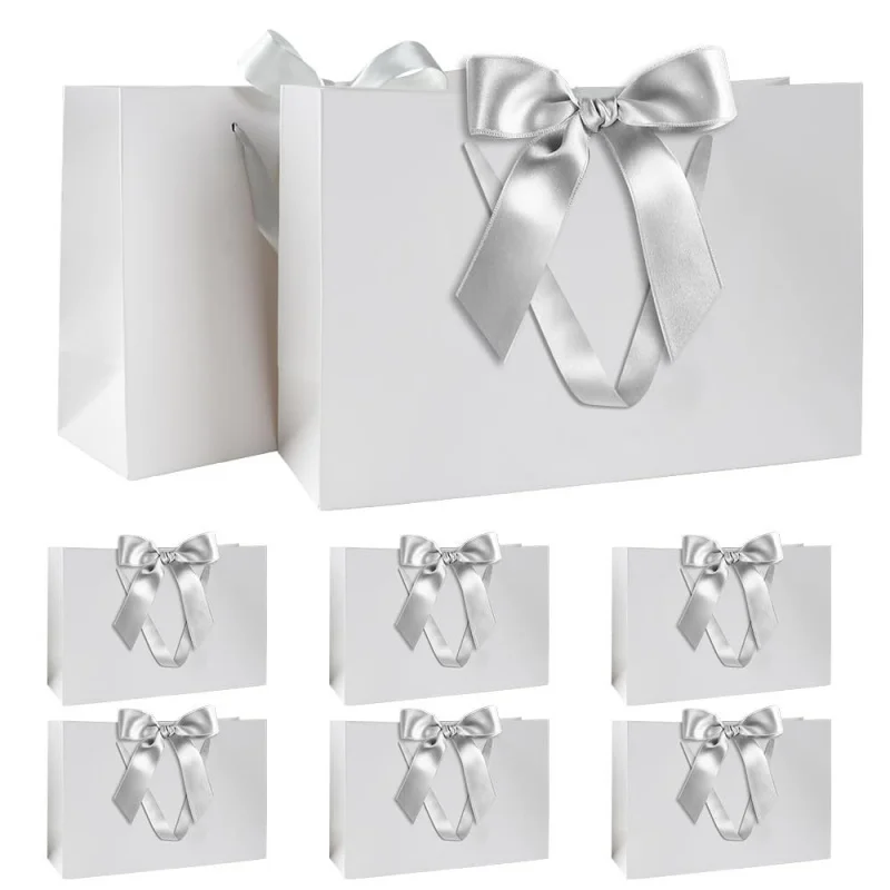 

Custom. Direct Bag Suit Portable Large Birthday Anniversary Ribbon Paper Bag Bag High Sense
