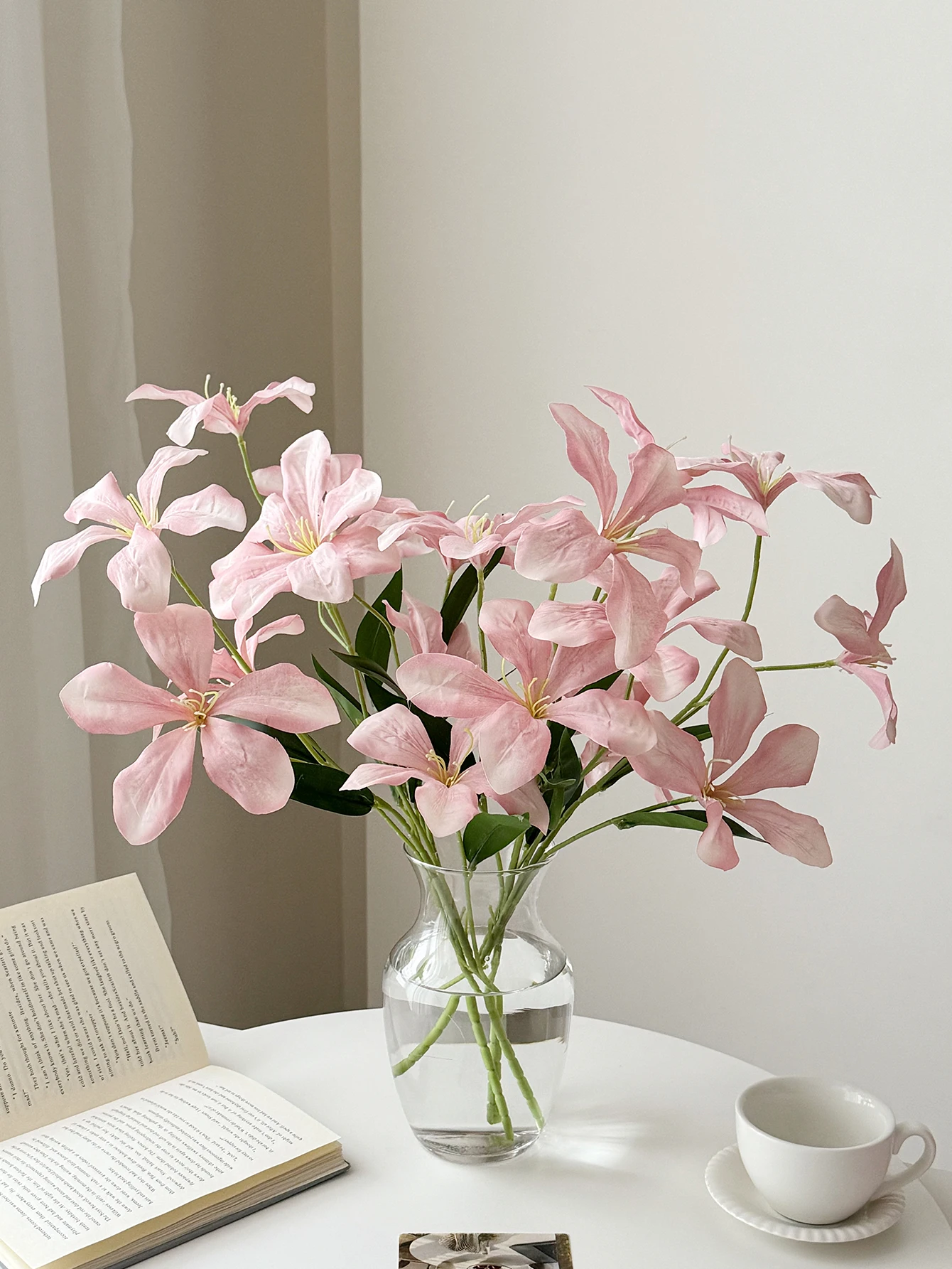 1 unidad de flores artificiales de seda, orquídeas artificiales con llama similar al humano, decoración para el hogar y la sala de estar con flores artificiales, boda