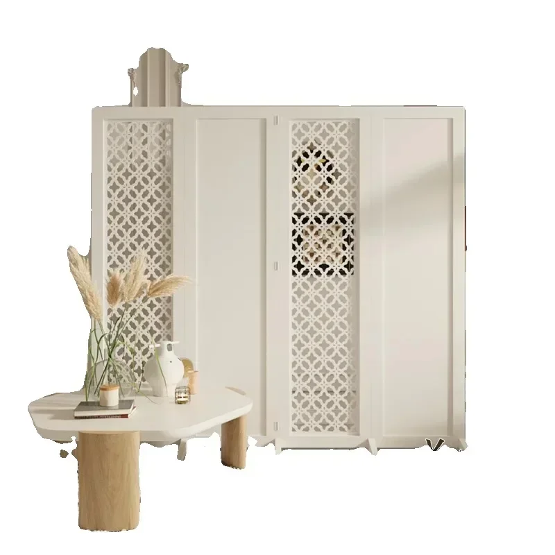 Xiaohongshu Internet celebrity cream screen partition living room entrance decoration foldable mobile occlusion simple office