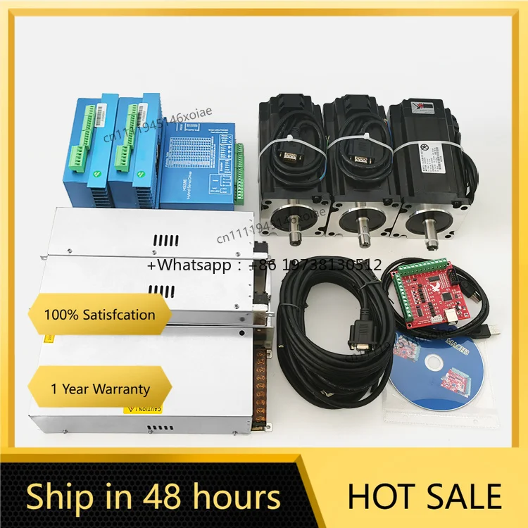 4.5N.m 8N.m 12N.m Easy Servo Closed Loop Kit Cnc 3 Axis Nema 34 Stepper Motor With Encoder and Driver
