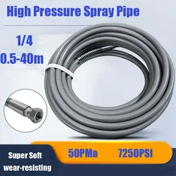 0.5m~40m Fiber Hose With Joint Airless Spray Paint Pipe, 1/4