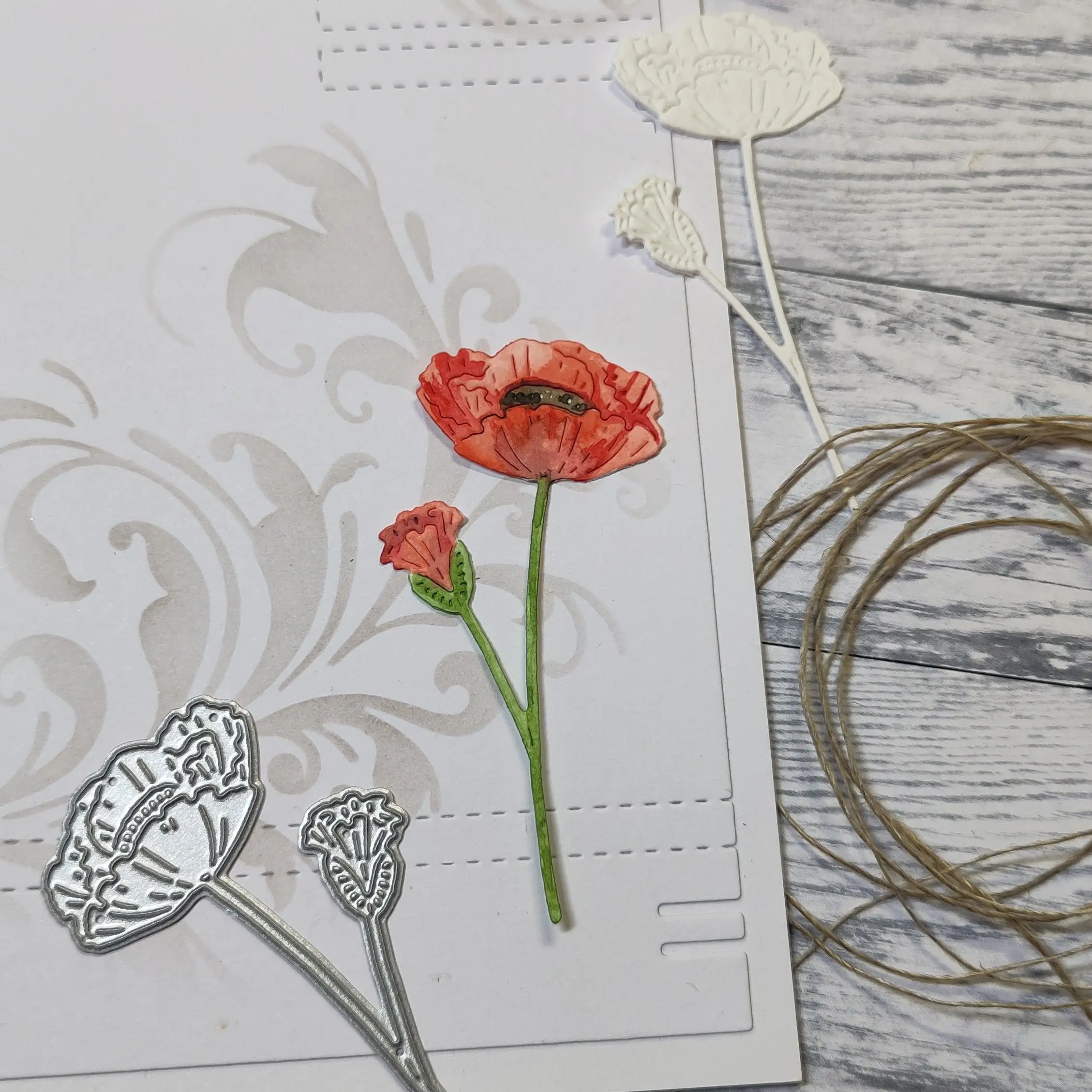 Daisy Cornflower Vallmo Hearts Mini Summer 2025 New Metal Cutting Dies For DIY Decorating Scrapbook Paper Card Album Embossing