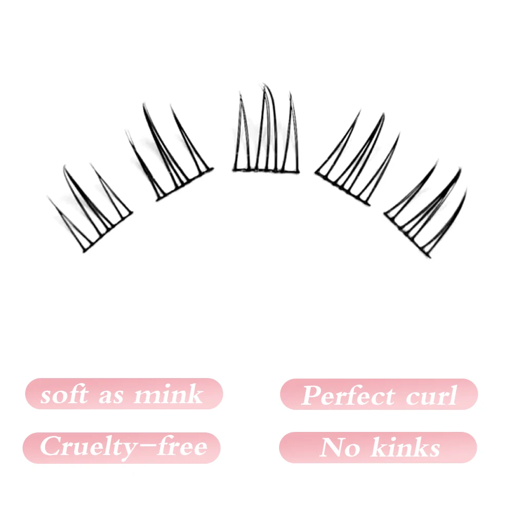 Yelix Manga False Lashes Douyin Makeup Stand Lashes Natural Soft Comfortable Lash Extension Supplies Heat Bonded Dovetail