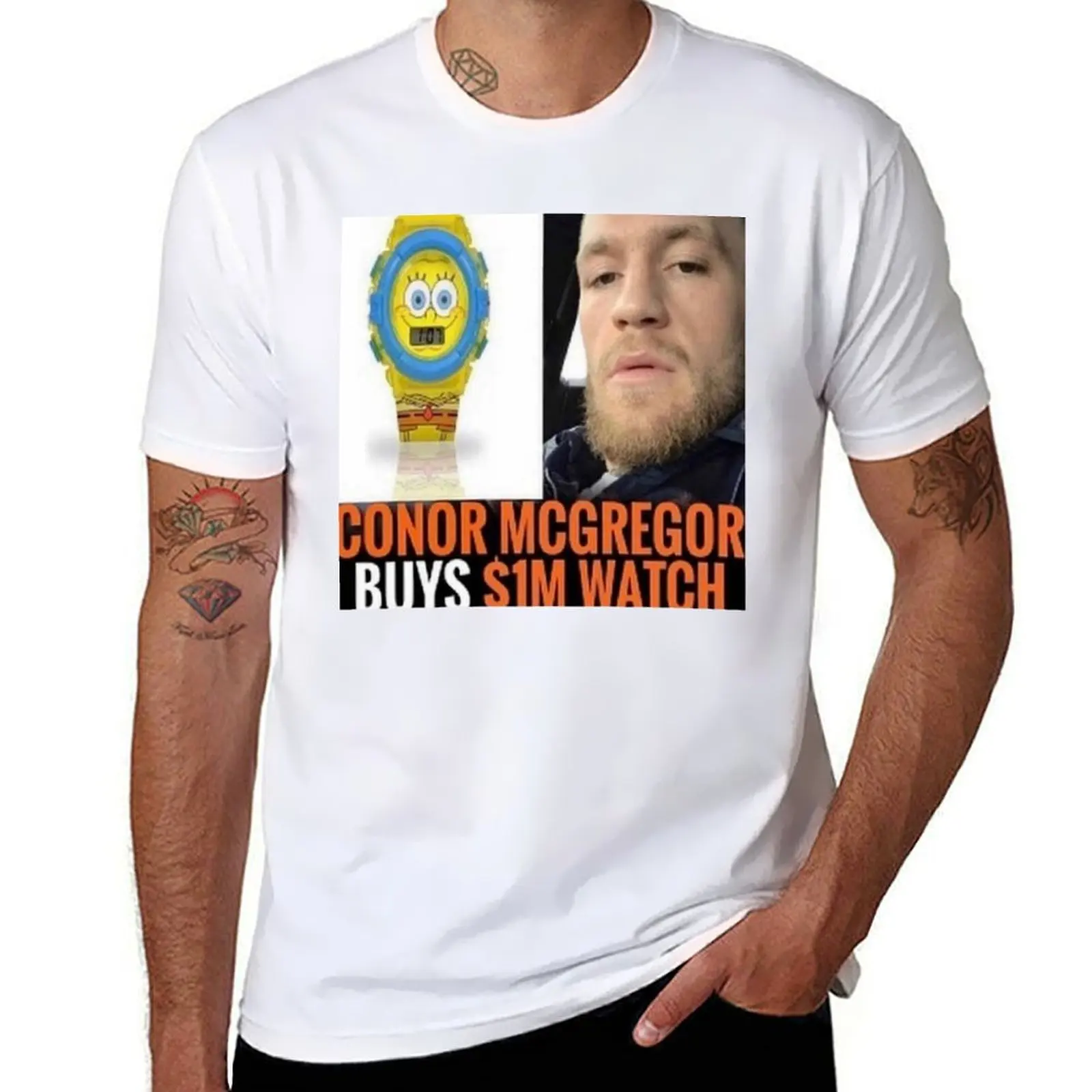 

CONOR MCGREGOR WATCH T-Shirt Clothing summer top plain basketball graphic tees men clothing