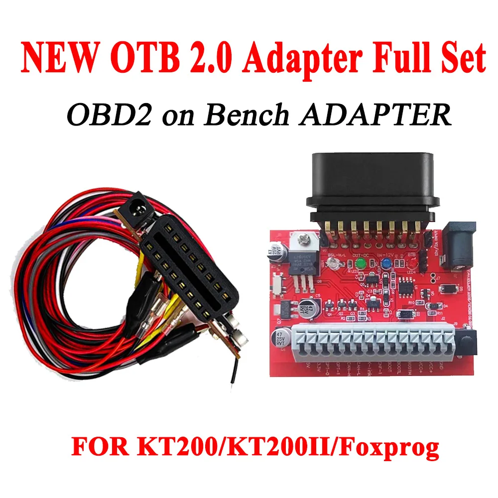 

Upgrade Version OTB 2.0 Adapter OBD on Bench Adapter for KT200 KT200II for Fox-flash Foxprog ECU Programmer Tool 3 Way Boot