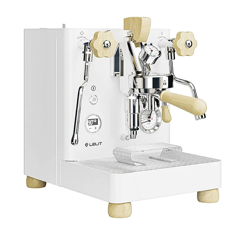 Lelit coffee machine Bianca V3 Italian semi-automatic MP with variable pressure lever E61 dual boiler rotary pump PID