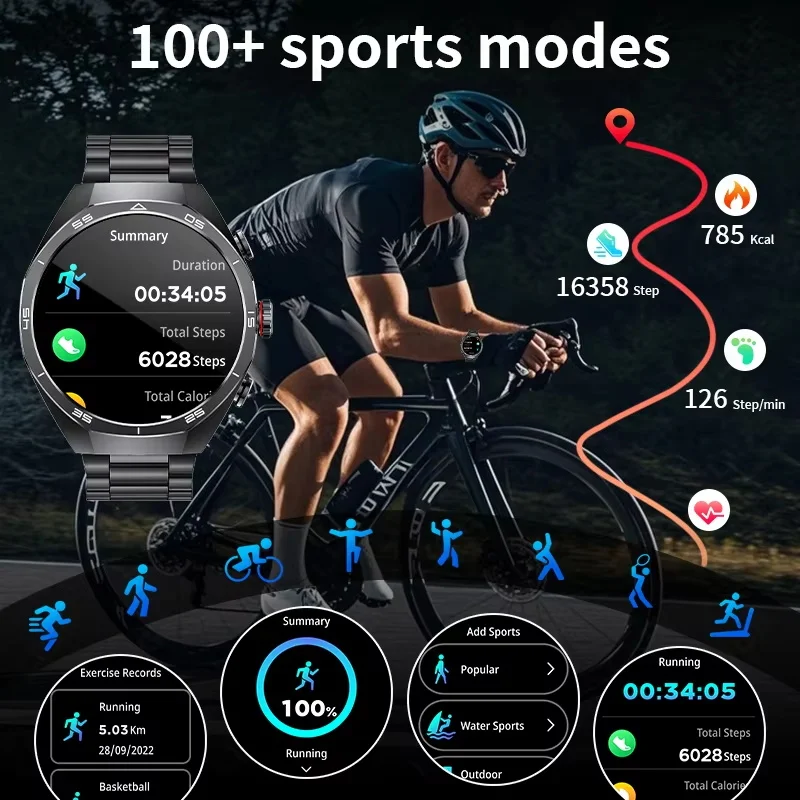 신형 스마트 워치 남성용 TWS 2-in-1 블루투스 이어폰 내장 스피커 HIFI 9D 사운드 퀄리티 헬스 블루투스 통화 스마트 워치