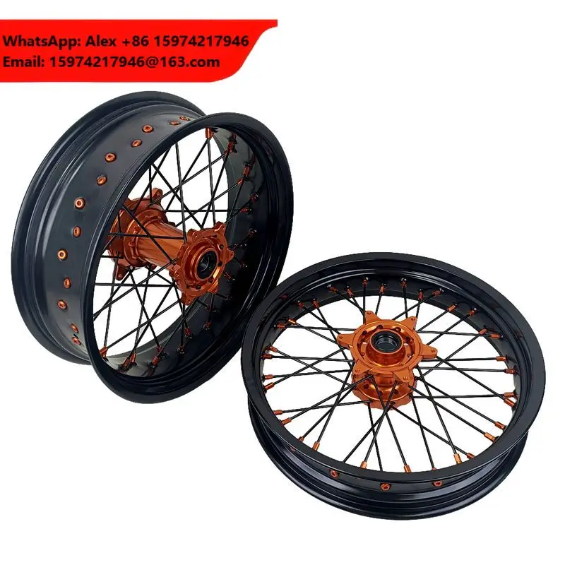 High Quality EXC XCW SXF 250 Supermoto Wheels Set Accessories For Motorcycles