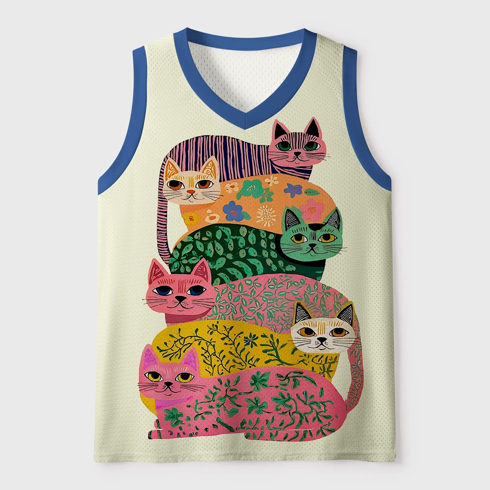 2026 Summer Fashion New Limited Edition How Many Cat Brothers 3D Printed Vests Y2K Home Outdoor Sports Parent Child Vests