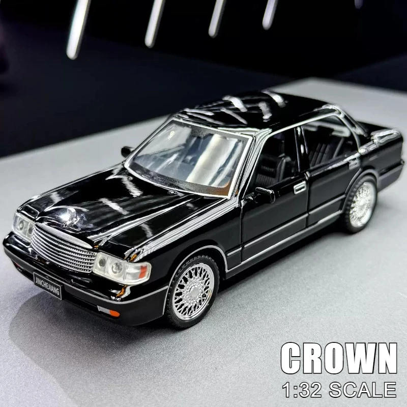 1:32 Crown Simulation Alloy Car Model Diecasts & Toy Vehicles Metal Toy Car Model Sound and Light Collection Gift
