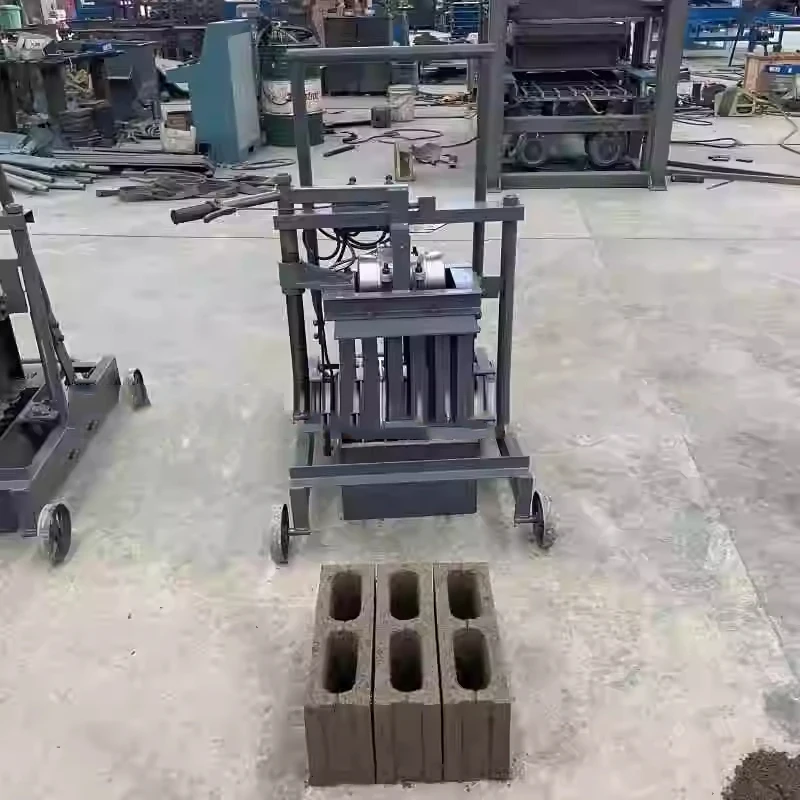 Manual/Semi-automatic Hollow Cement Concrete Block Molding Machine, 1.1KW Brick Making Machine, Molds Customizable(Customized)