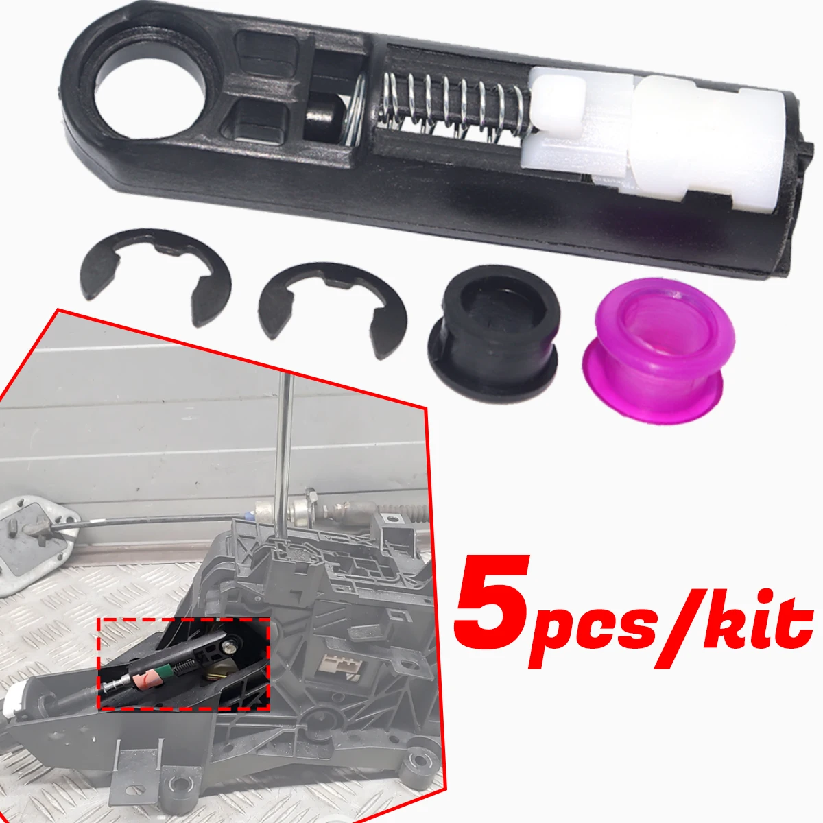 

For Toyota RAV 4 (XA50) 2019-2025 Gearbox Shift Cable Linkage Control Bushing Gear Lever Selector End Rod Connect 3382035030 Kit