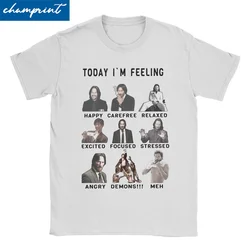 John Wick Funny Feelings Keanu T-Shirts Men Women Funny Pure Cotton Tees O Neck Short Sleeve T Shirt Birthday Gift Clothes
