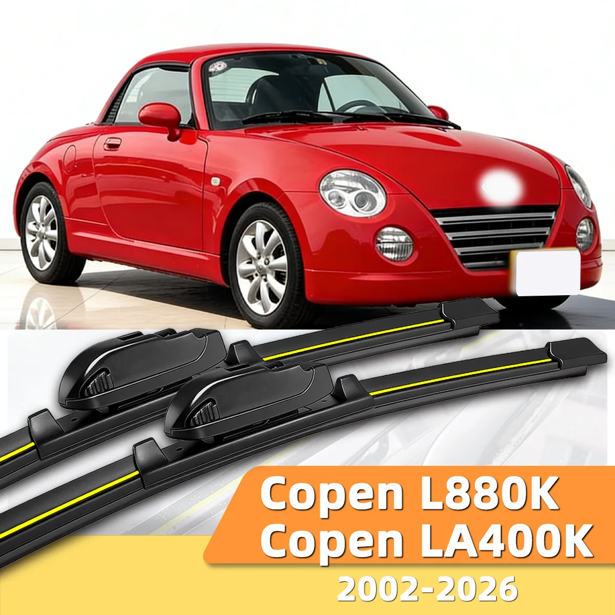 

Щетки стеклоочистителя PINMOAP, 2 шт., подходят для Daihatsu Copen L880K, Copen LA400K, 2002-2026, 2006, 2012, 2014, 2022