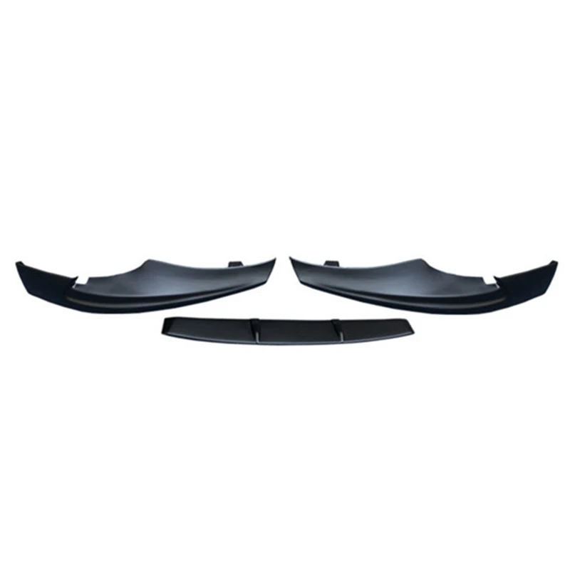 High Quality 3Piece Car Front Bumper Splitter Lip Diffuser Spoiler Cover For Mazda 6 Atenza 2014-2018 Carbon Fiber Look/ Black