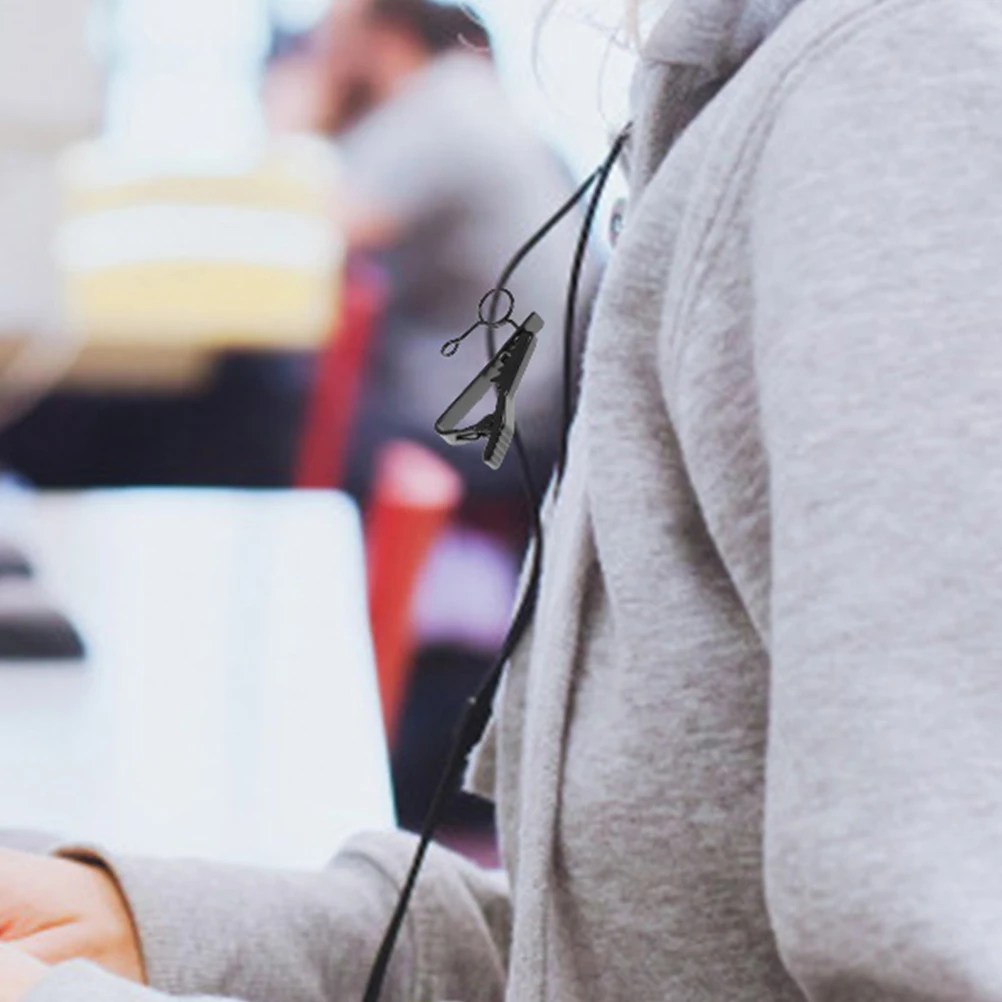 

5Pcs Collar Mic Clip Portable Lightweight Hands Free Microphone Holder for Live Stream Interview Recording Mic Clamp Universal