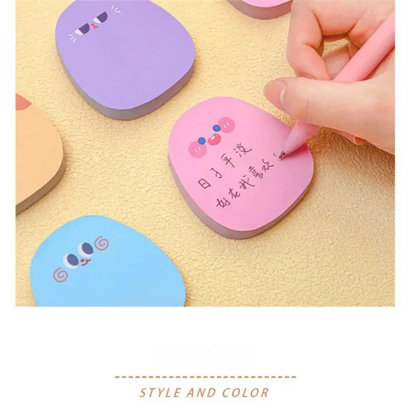 

60sheets Sticky Notes Cute Cartoon Colorful Memo Pad Ins Kawaii Stationery Posted Tabs Its Memo Message Paper School Supplies