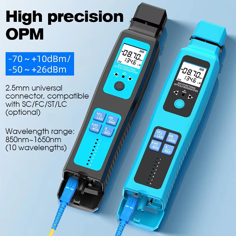 Multifunctional A-50/A-60 Fiber Optic Identifier Active Optical Fiber Cable Live Testing Tool Fiber Direction Detector Built-in