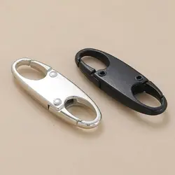 4pcs Alloy Zipper Lock Clip Silver Anti S-Shaped Mini Metal Detachable Carabiner Portable Universal Theft Bag Suitcases Accessor