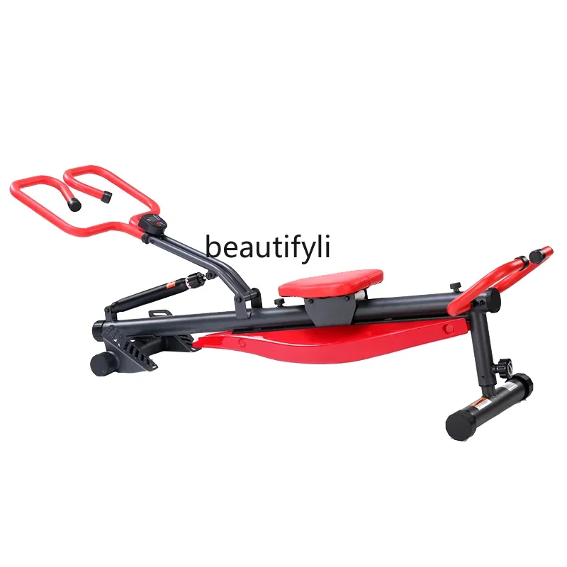 Rowing machine household aerobic fat reduction foldable silent multi-functional hydraulic rowing machine