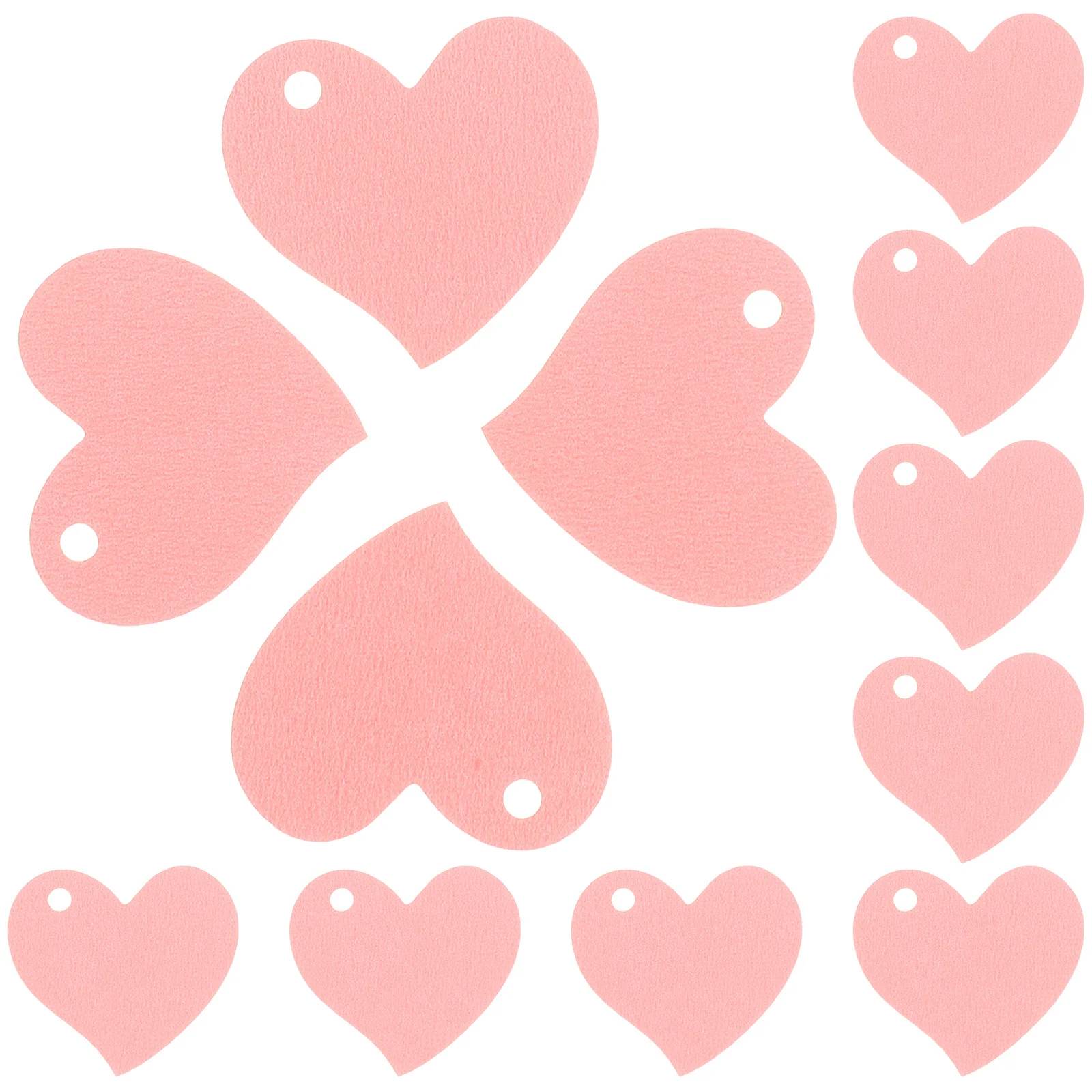 

50Pcs Heart Shaped Kraft Paper Hanging Tags Blank Valentine Gift Labels for Wedding Party Decorations Holiday Favors