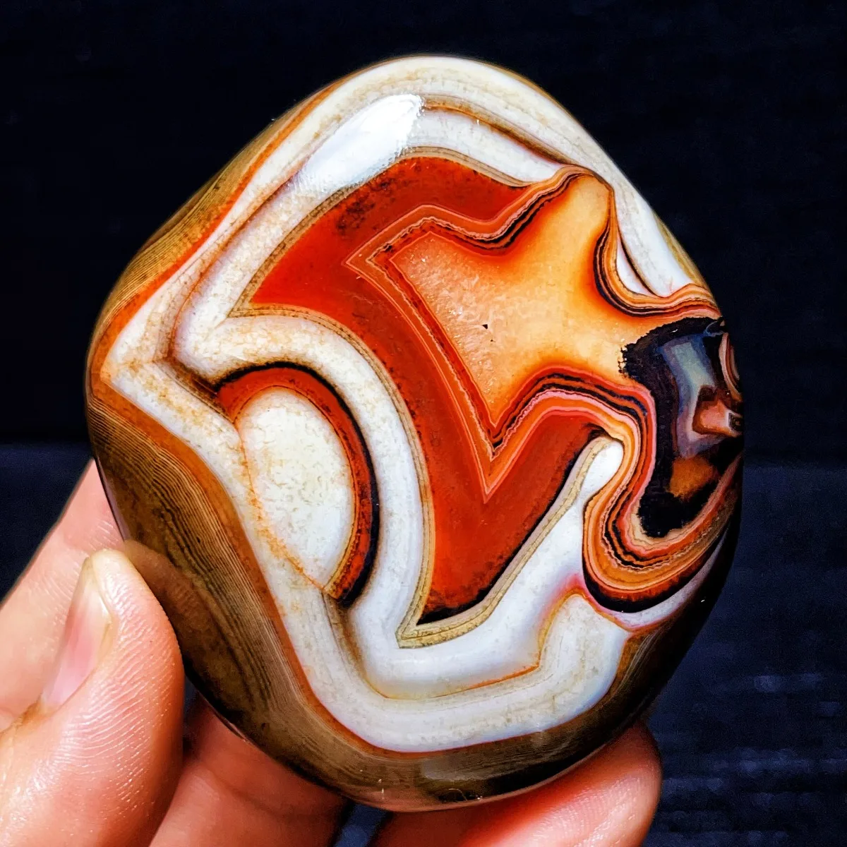 4PC Natural Banded Agate Desert Treasure, Polished Tumbled, Artisan Stone, Wire Wrapping, Crystal Collection, Table Display