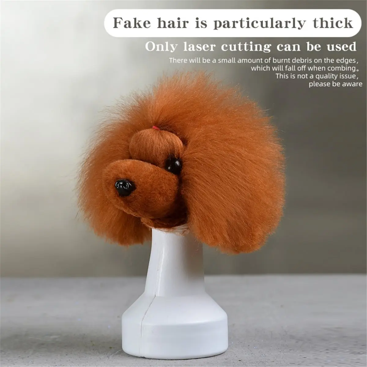 Teddy Pet Simulated Head Hair Fake Dog Head Model Beautician Practice Cutting Dog Hair Dog Body Wig Pet Grooming Study
