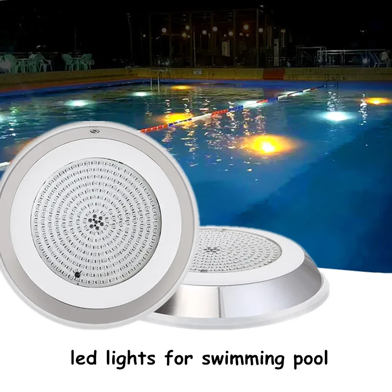 

18W 24W 30W 35W 42W Swimming Pool Lights Underwater Led Lighting Fountain Spotlights Stainless Steel Full Glue Pool Rgb Ip68