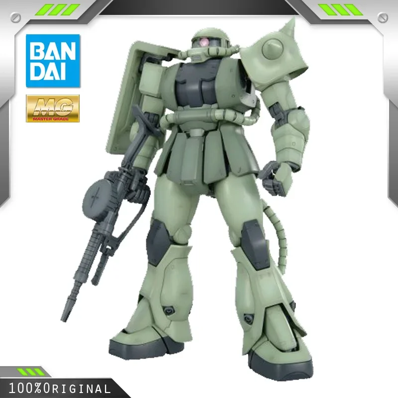 BANDAI Anime MG 1/100 MS-06F Zaku II  New Mobile Report Gundam Assembly Plastic Model Kit Action Toy Figures Christmas Gifts