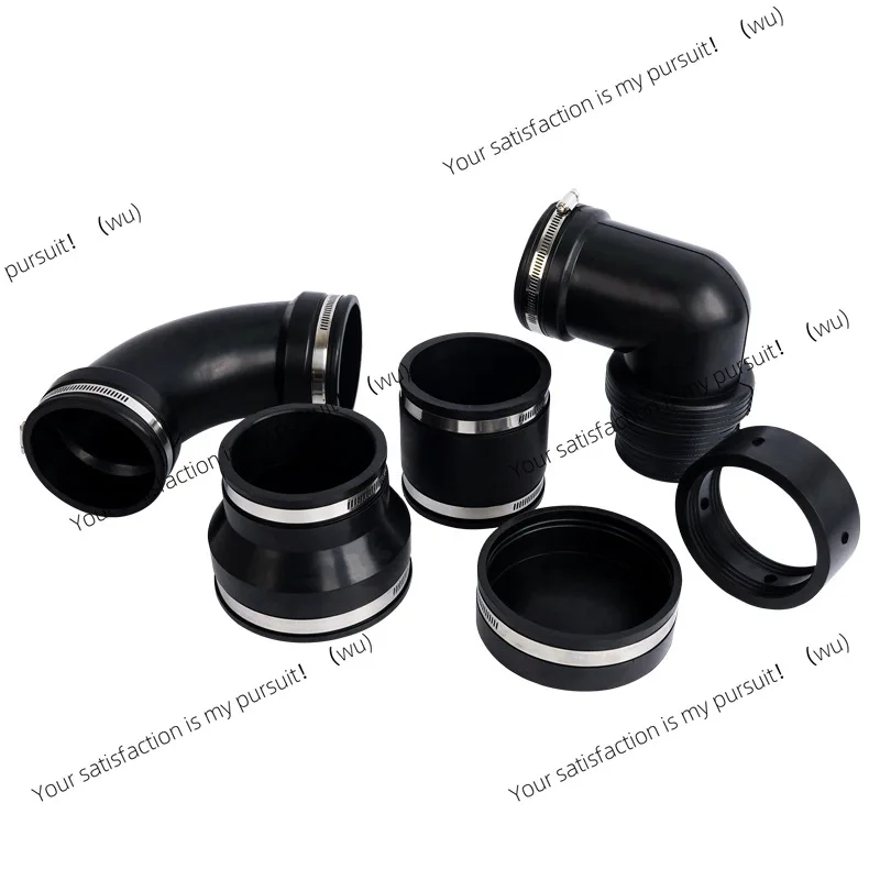 

Sewer wastewater pipe connection system kit with 3-inch PVC pipe slide fit