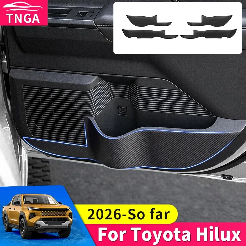 

Защитная накладка на дверь для Toyota Hilux 2026 года, устойчивая к царапинам, водонепроницаемая, грязеотталкивающая, аксессуар для интерьера автомобиля