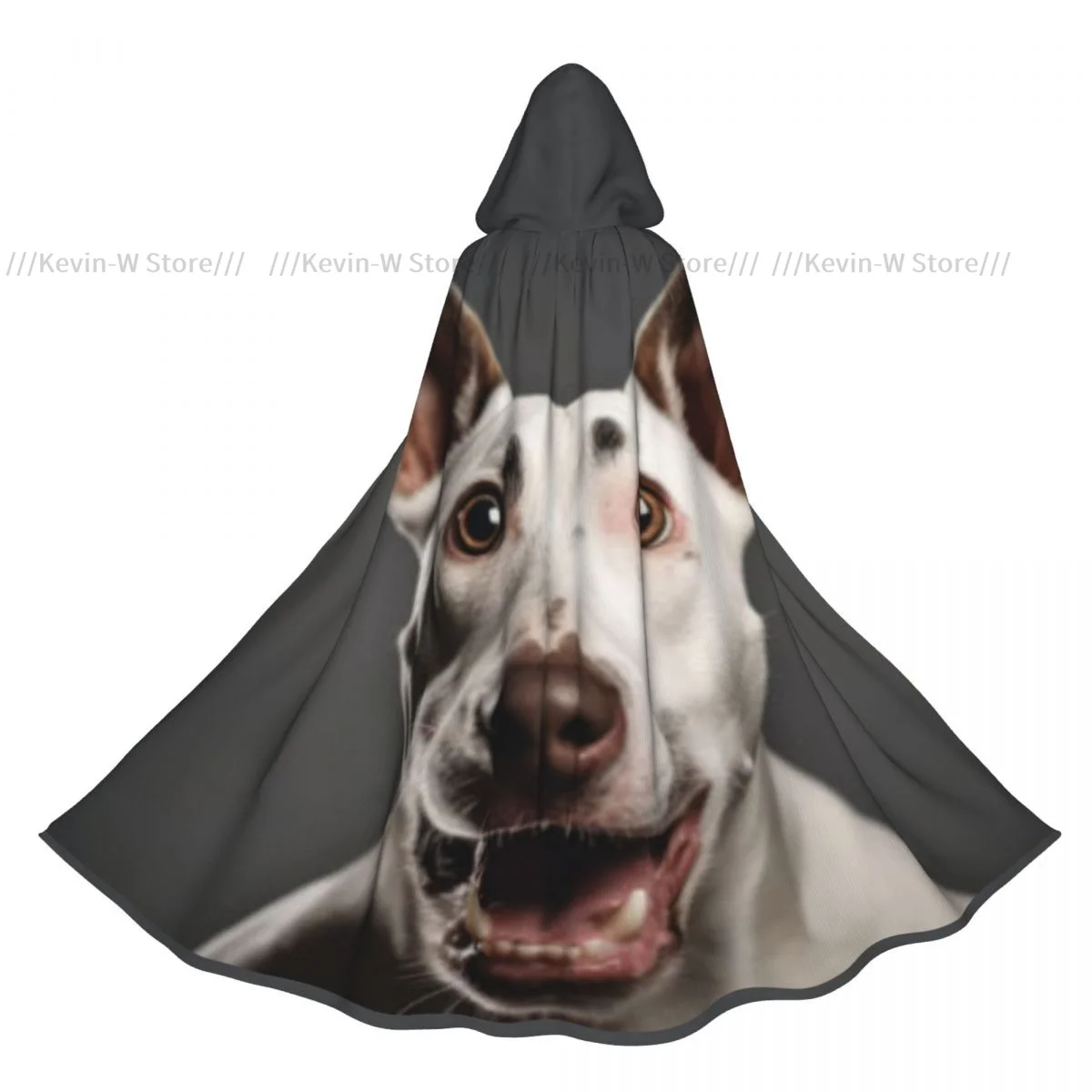 

Hooded Cloak Unisex Cloak with Hood Portrait Of Funny Bull Terrier Cloak Vampire Witch Cape Cosplay Costume