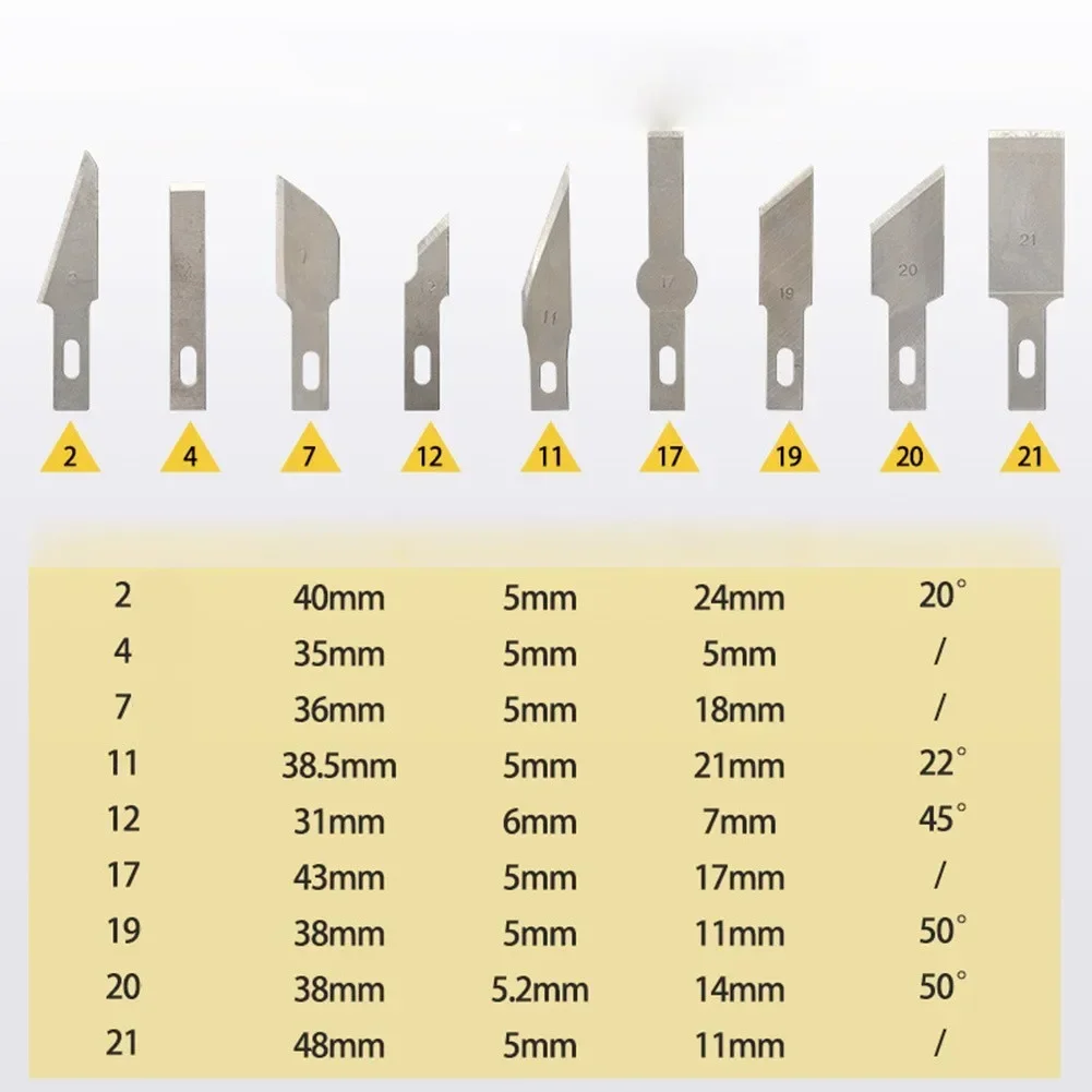 13PCS Precision Cutter Set Exacto Hand Tool Set Paper Cut Carving Knife Tools Kit Cutter Blade DIY Repair Box Crafts Art Cutting