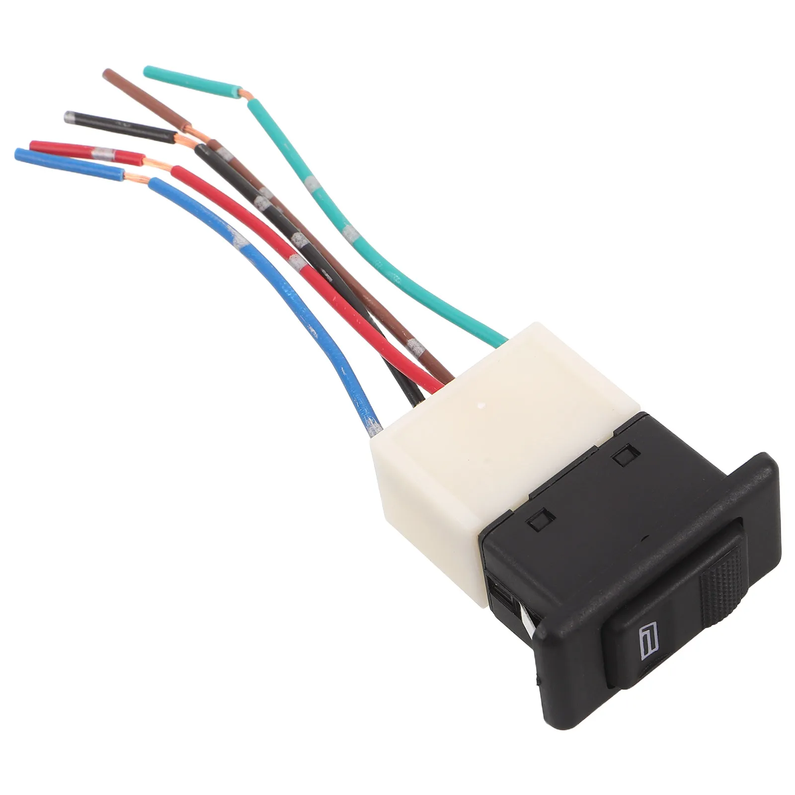 Universal 5 Pin Automotive Window Switch Red Indicator Light Electric Door Lift Button Car Glass Lifter Replacement Power Window
