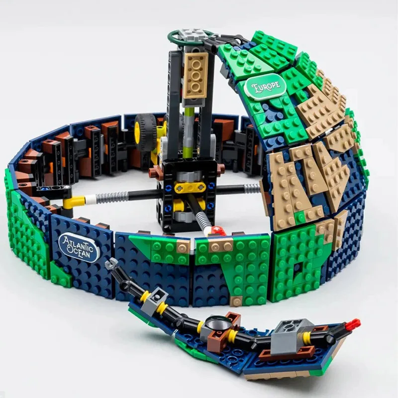 Nieuw Product 2585 STKS Creatieve Globe Kaart Model 21332 Bouwsteen Technologie MOC gebouw creatieve montage kinderen speelgoed geboorte