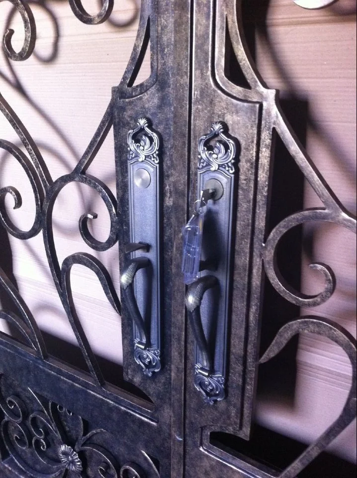 China Wrought Iron Doors Double Steel Doors For Villa