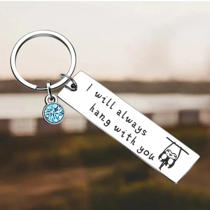 New Sloth Gift Key Chain Ring Funny Sloth Themed keychains pendant Sloth Lover Gift