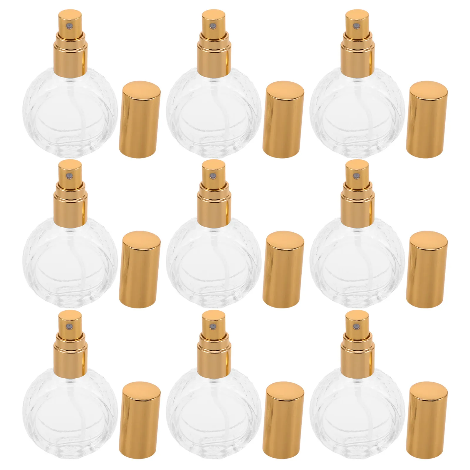 Atomizador de Perfume de Viaje de 10 ml, Botella de Vidrio Recargable con Pulverizador de Niebla Fina, Envase de Fragancia Compacto para Uso Diario, Paquete de 10 Unidades