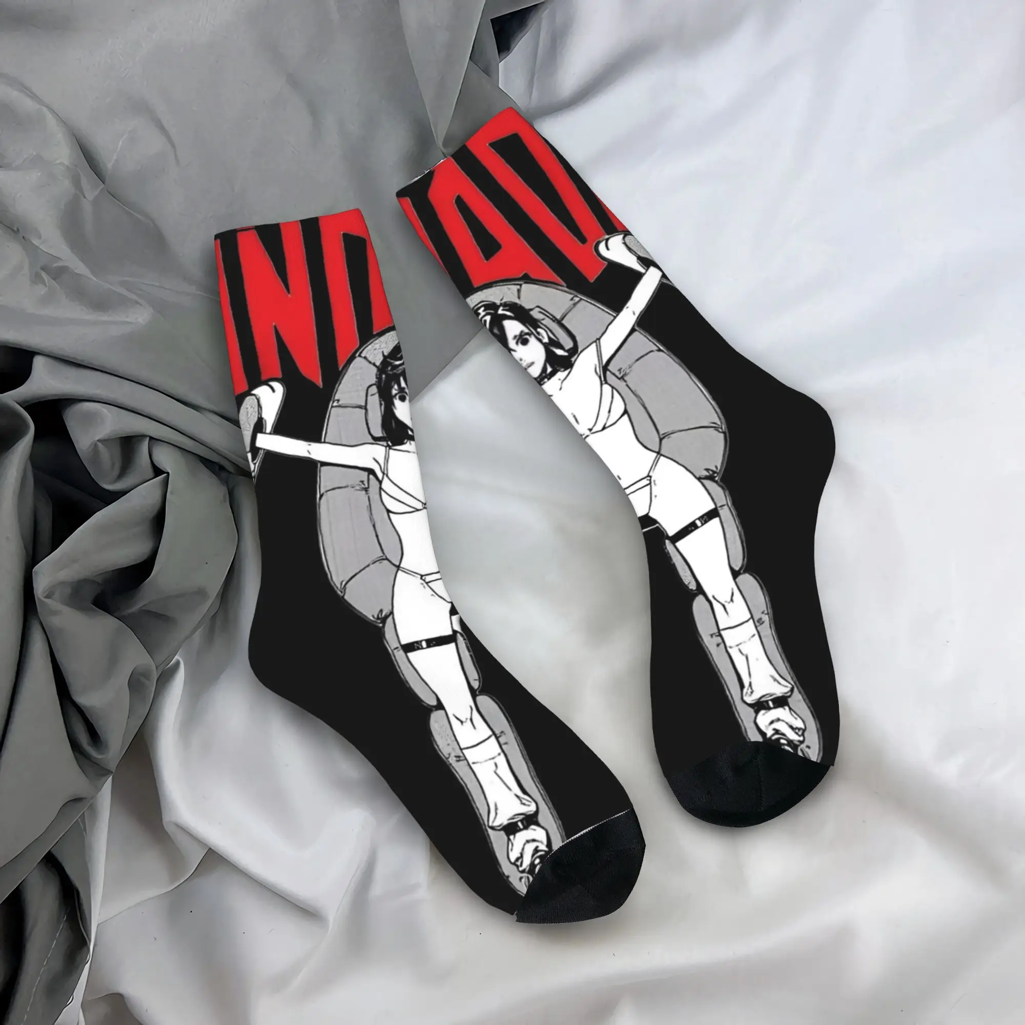 

DanDaDan Stockings Unisex Men Socks Warm Soft Retro Socks Autumn Outdoor Sports Anti Skid Graphic Socks Gift