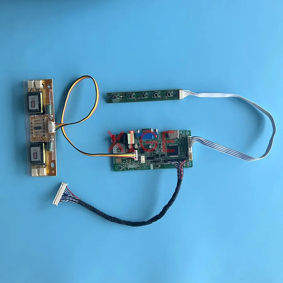 LCD Display Drive Controller Board Fit M185B1-L01 CLAA216WA01 4-CCFL 1366*768 VGA+HDMI-Compatible 30 Pins LVDS 1366x768 Kit DIY