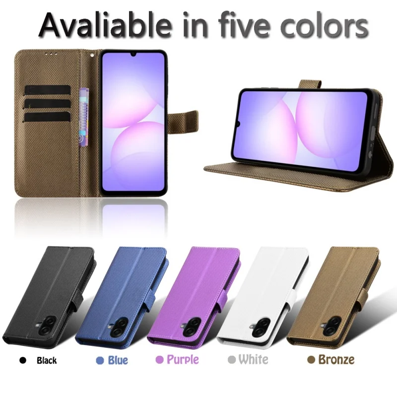 Flip Case For Samsung Galaxy A08 Wallet Magnetic Luxury Leather Cover For Samsung Galaxy A07 A07S Phone Bags Cases