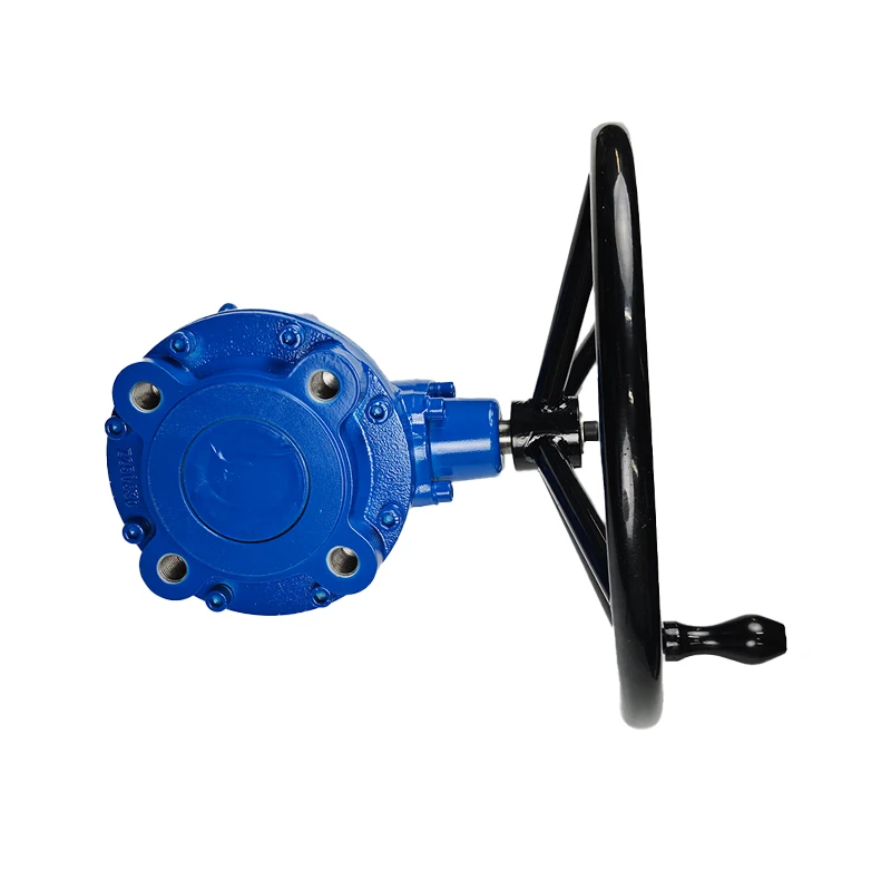 Output Partial Rotary Manual Valve Gear Box for Ball & Gate Valve, Cast Iron ISO5211 Mounting