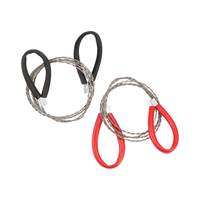[in stock] 2 Pcs PVC Pipe Cable Saw Stainless Steel Wire Saw Hand Pocket String Rope Saw Emergency Survival Wire Saw Cutting Too