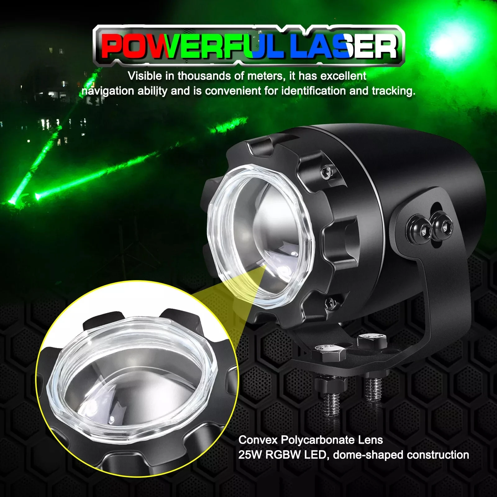 For Can-am Maverick X3 MAX 2017-2025 UTV Whipless LED Whip Lights 2Pcs Alien Lights for Side by Side RGBW Remote & Rocker Swith