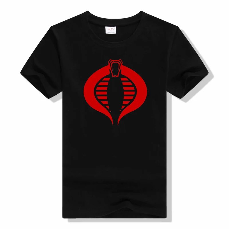 

Gi Joe Cobra T-Shirt Cobra print o neck tees fashion casual Short sleeved summer shirt Cotton Loose Tops tees