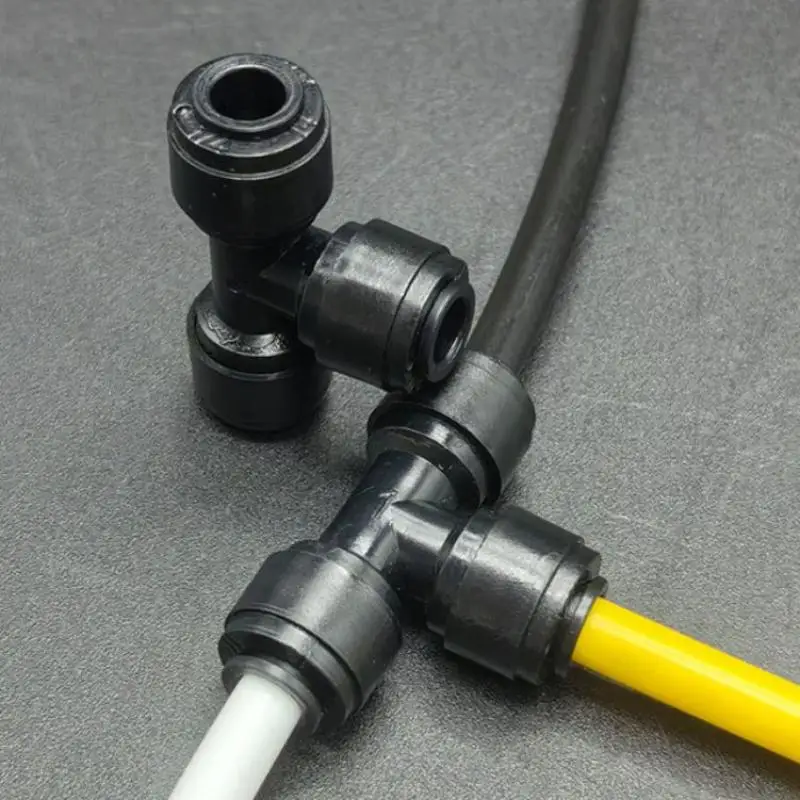 【BA】RO Water Fitting Straight Elbow Tee POM Coupling Hose PE Pipe Glass Bulkhead Connector Water Filter Parts 1/4 6.35mm view 4