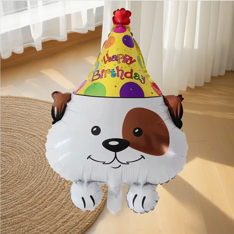 Ballons d'anniversaire animaux mignons pour garçons et filles, fourniture de décoration de fête d'anniversaire, jouets de célébration du Zoo pour enfants