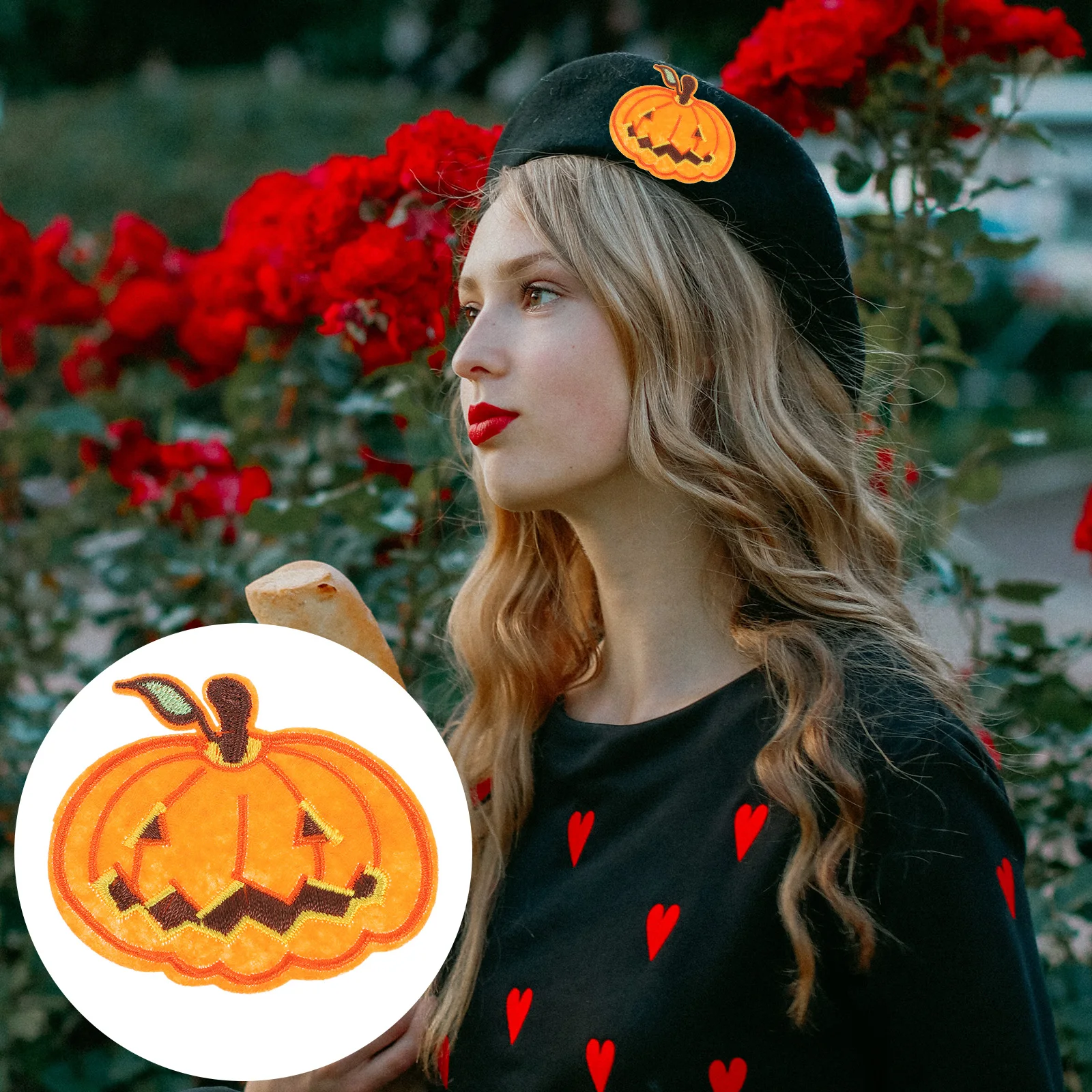 

5pcs Halloween Applique Patches Embroidered Sew On Diy Clothes Repair Sew On Patches Decor For Shirts Hats Shoes