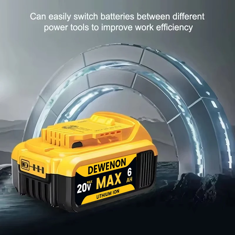 For original DeWalt 6Ah/5Ah/2Ah 20V battery replaceable DCB184 DCB200 DCF892 DCF845 DCF850 DCF911 DCD800 DCD805 Tools Battery